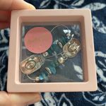 Handcrafted Western Cowboy Hat Dangle Earrings Silver Photo 2