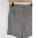 SKIMS Womens Shorts Gray Cozy Knit Boucle High Waisted Ribbed Pull On Size S/M Photo 7