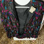 Vintage Stenay embellished long sleeve top sz large‎ Black Photo 3