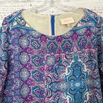 Skies Are Blue  Stitch Fix Blue and Purple Pattered Shift Dress, EUC, Size Medium Photo 1