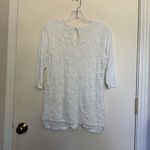 Loveappella  White Lace maternity top Photo 1