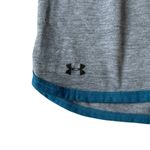 Under Armour gray and blue stretchy activewear shorts women's size medium Photo 3