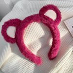 Korean Cute Plush Bear Ears Headband Photo 0