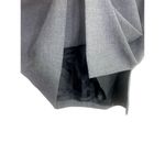 ZARA Flat Front Professional Career Lined Midi Skirt Pockets Zip Up Back 12 Grey Photo 10