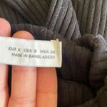 ZARA Black Viscose Mock Neck Knit Ribbed Cropped Long Sleeves Sweater SZ S #1672 Photo 7