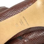 Inez Mila Brown Espresso Snakeskin Comfort Heel Knee High Boot Size 9 Photo 12