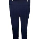 Free People  Movement Navy Blue Cutout Crop Leggings Size Large Photo 0