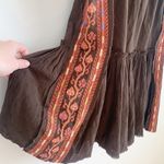 Free People  Day Glow Dress Bitter Oli Brown Small Photo 6