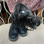Khombu  Faux Fur Trim Snow Boots Black Size‎ 9 Photo 3