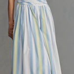 Anthropologie Square-Neck Drop-Waist Maxi Dress, Size L Photo 0