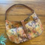 Patricia Nash Large Floral Italian Leather Hobo Shoulder Bag Photo 0