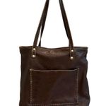 Myra Leather and Hairon Shoulder Tote Bag Brown Photo 5