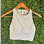 Lululemon Ice Blue Padded Sports Bra/Long Line Tank Top Sz 6 Photo 0