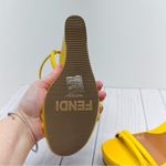 Fendi NEW WITHOUT BOX Yellow Wedge Sandals Size 36.5 Photo 9