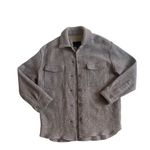 Banana Republic  Wool Shirt Utility Jacket XS Tan Oversized Shacket Minimalist Photo 2