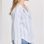 We The Free Free People Kelia Stripe Trapeze Shirt Size Large Photo 2