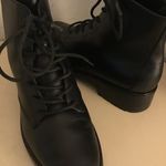 Everlane women black leather Modern Utility combat boots US 6 Photo 11