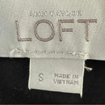 Loft Ann Taylor Black Tassel Tie Back Short Sleeve Top Knit Blouse Women’s Small Photo 6