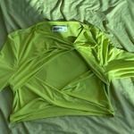 Mistress Rocks SOLITUDE Lime Jersey Twist Front Top  by  Photo 1
