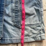 Free People Splendor in the Grass Paperbag High Waist Denim Skirt Indigo Photo 12