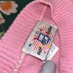Vintage Pink Sweater Out The Window Made in USA • speckled knit crew neck 80s Size M Photo 7