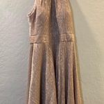 AQUA Bloomingdale’s  Womens Metallic Wrap Party Cocktail Dress Photo 2