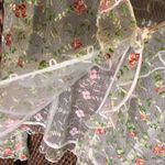 Boston Proper Vintage Y2K  100% Silk Floral Cardigan Size 16 Photo 3