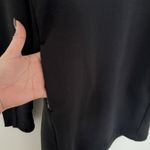 Athleta  Cozy Karma Black Asymmetrical Zip Sweatshirt Plush Yoga Sporty Dress XS Photo 3