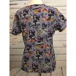 Disney ‎ Small Scrub Top Uniform Shirt Halloween S Photo 5