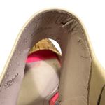 Vince Camuto  Canaday Heels Womens 8 Hot Pink Beige Cork Peep Toe Stiletto Retro Photo 13