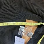 Stitch Fix NWT  Black Design Store Woven Sleeve Knit Top Smocked Sleeves XL Photo 2