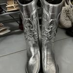 silver cowboy boots Size 7 Photo 1