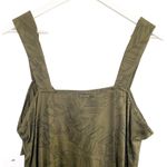 Hurley  Green and Black Sleeveless Sundress Tropical Leaves Photo 3