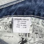 Cowgirl Tuff Co Extreme Barbed Wire Bootcut Blue Jeans Women Size 32x33 Western Photo 2