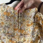 Entro  Floral Mini Dress - Yellow and Cream Photo 5