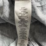 Chico's Chico’s Eclectic Linen Button Down Embroidered Mesh Shirt 3 XL Women 570226314. Photo 4