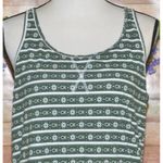 Calvin Klein NWT  Racerback Tank Top Pajama Sleep Shirt Green Logo Print Size L Photo 1