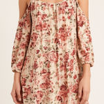 Obsession Floral Cold Shoulder Dress Pink Size M Photo 0