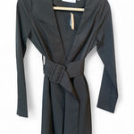 idem Ditto Black Long Sleeve Belted Blazer Dress Photo 0