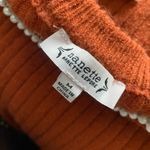 Nanette Lepore Orange Pearl Embellish Preppy Elegant Square Neck Sweater size M Photo 4