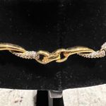 FO Fernando Original stamped vintage necklace sits at the base of neckline Gold Photo 3