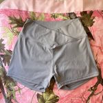 Amazon grey silver cross front workout gym shorts Photo 0