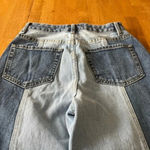 PacSun two tone panel high-waisted 5 pocket 90s Boyfriend jeans, size 26. Photo 7
