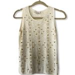 Oscar de la Renta Vintage  Beaded Sweater Tank Photo 7