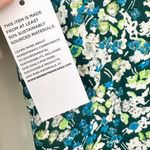 BP NWT Green Floral Knit Long Sleeve V-Neck Sustainable Dress - Size: XXS Photo 5