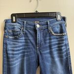 True Religion  Halle Mid Rise Women's Super Skinny Studded Denim Jeans Size 26 Photo 2