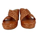 Marc Fisher NWOB  MFLynn Raffia Woven Cross Strap Wedge Platform Sandals Size 9.5 Photo 8