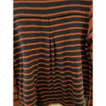 Free People  We The Free Burnt Red Blue Mix It Stripe Boho Long Sleeve Size Small Photo 8