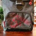 Sanrio KUROMI 2008 Black & Red Backpack Book Bag w/ Red & White Striped Lining Photo 1