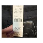 J.Crew  Faux Leather Black Boot Leg Cut Pants Women’s Size 30/10 NWT Photo 5